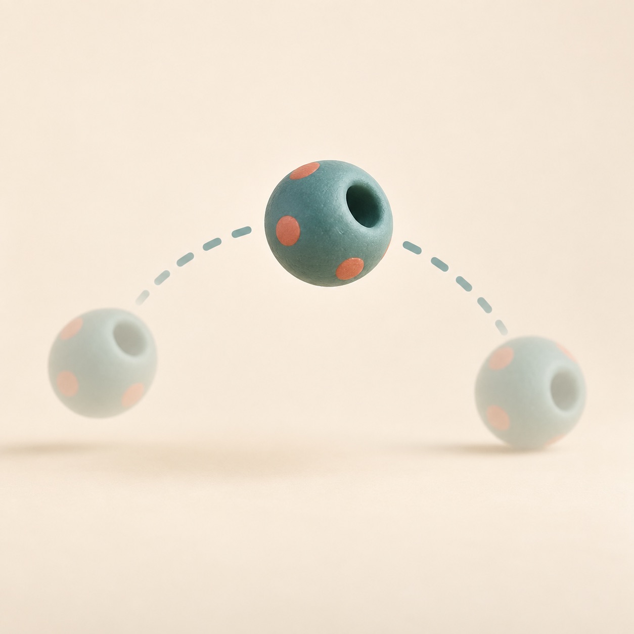 A small clay shape is shown moving along a simple path.