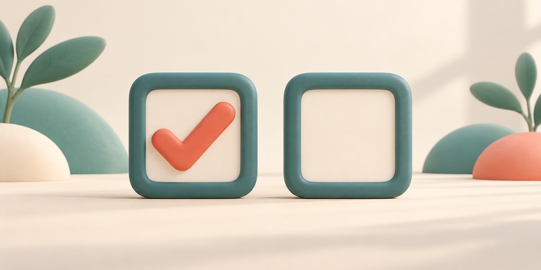A simple square check box shown both empty and checked.