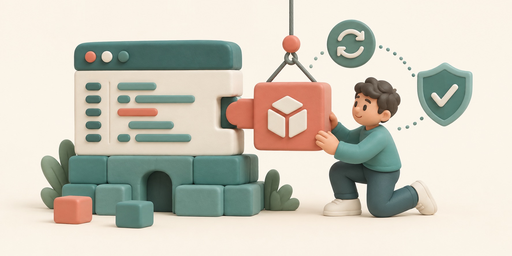 A project uses a small external building block that must remain available and compatible.