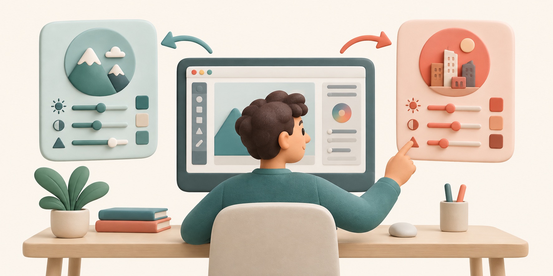 Two saved preference sets let a person switch between different projects.