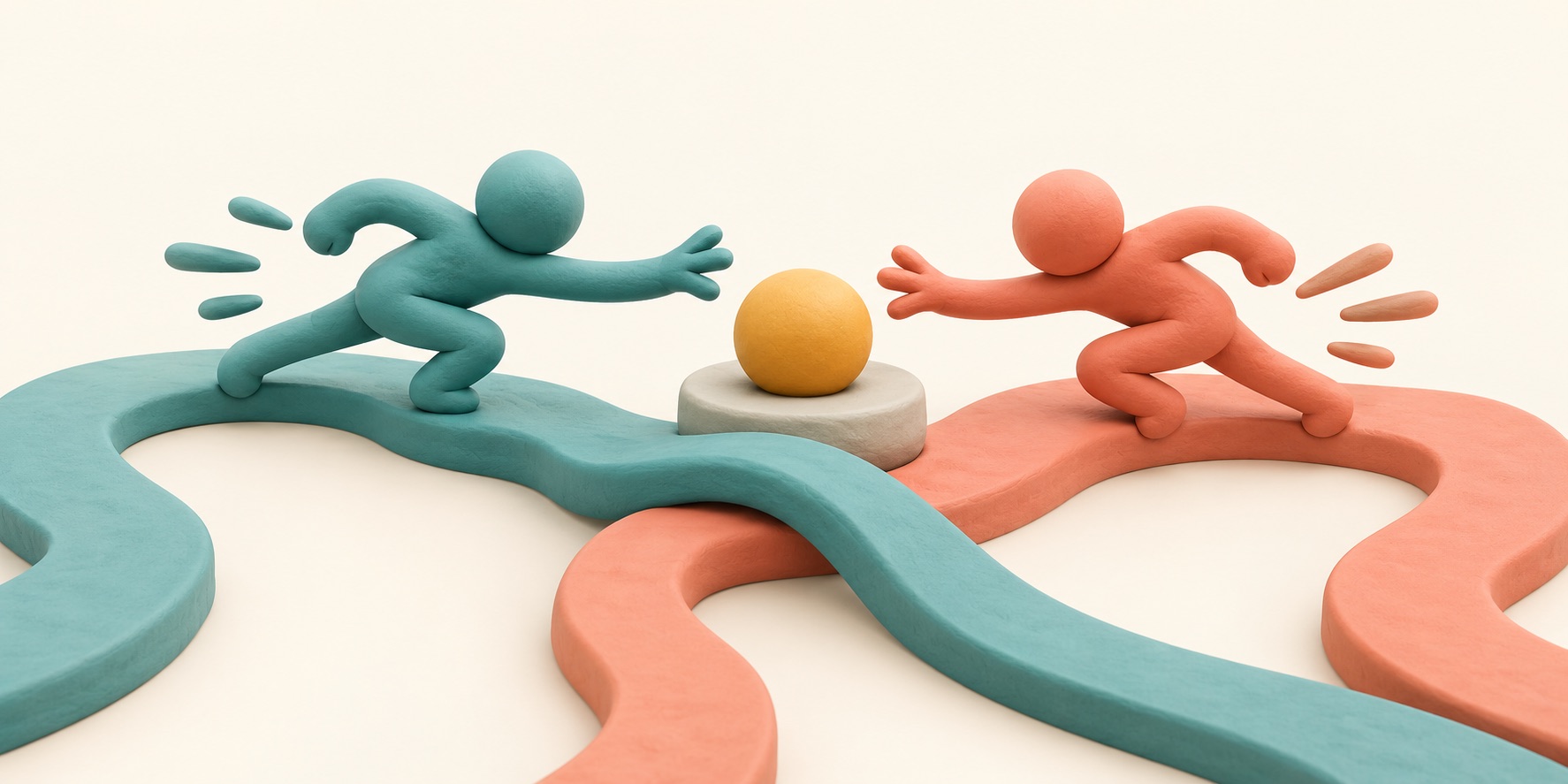 Two paths reach for the same shared object at nearly the same time.