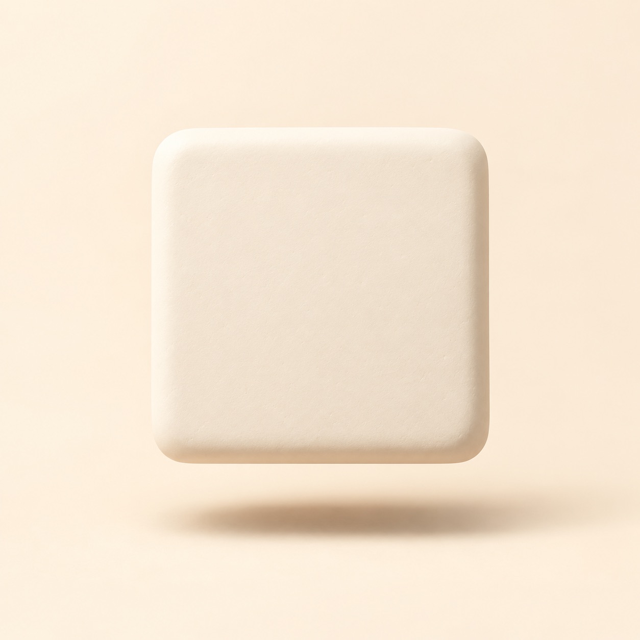 A simple card appears slightly raised by a soft shadow.