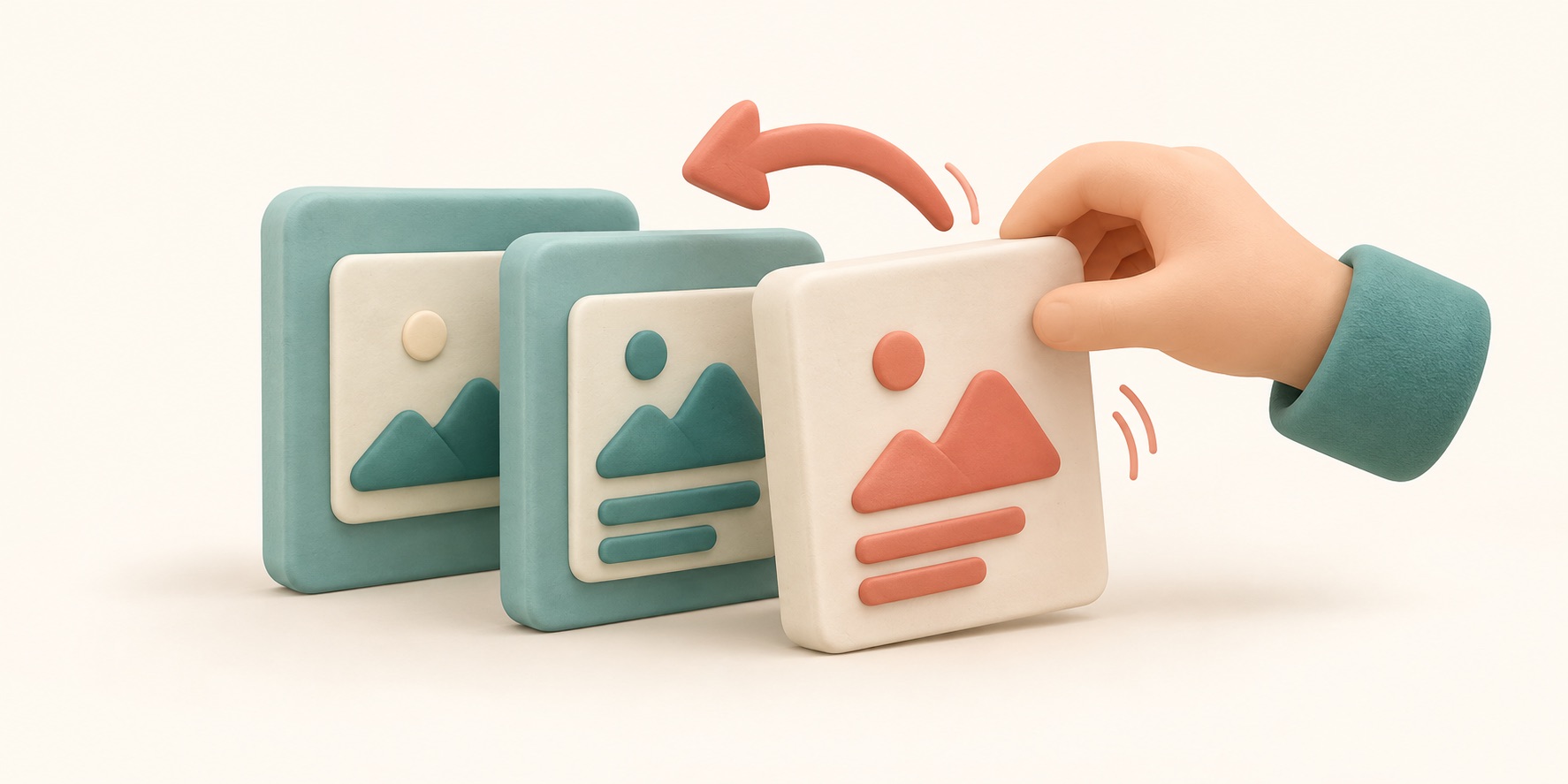 The most recent step moves backward to restore an earlier version of the work.